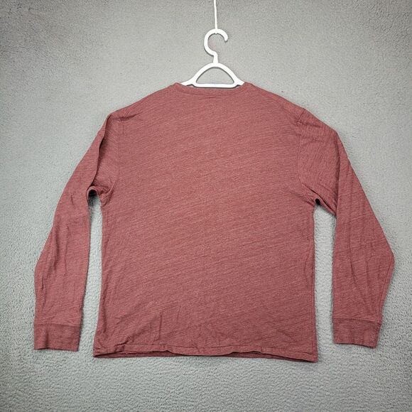 Fossil Shirt Mens Extra Large Red Crew Neck Preppy Basic Minimal Tee - Picture 6 of 10